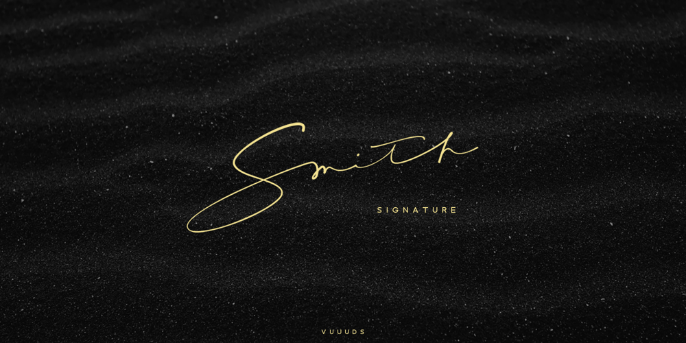 Smith Signature font