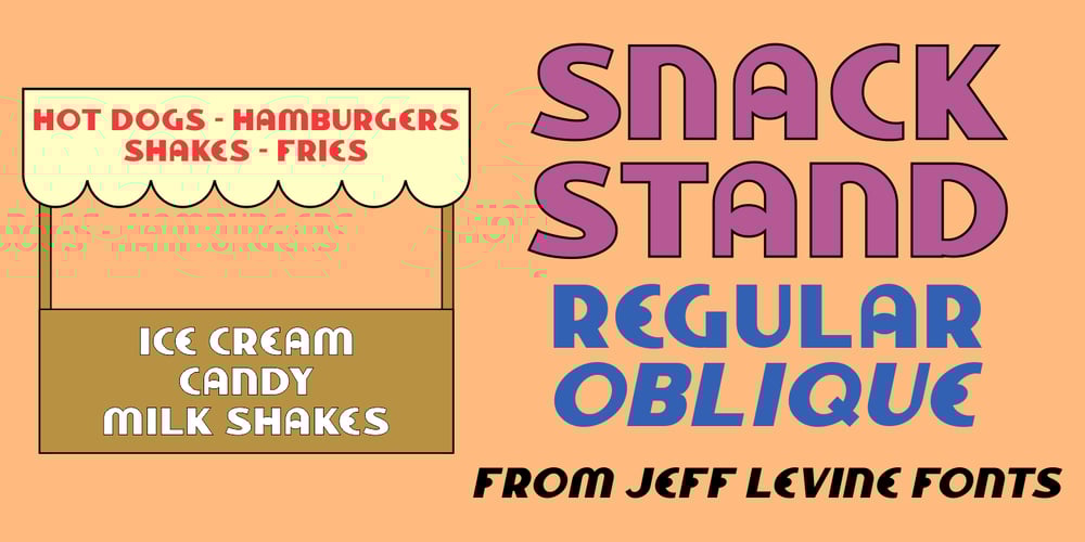 Snack Stand JNL font