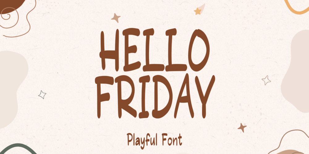 Hello Friday font