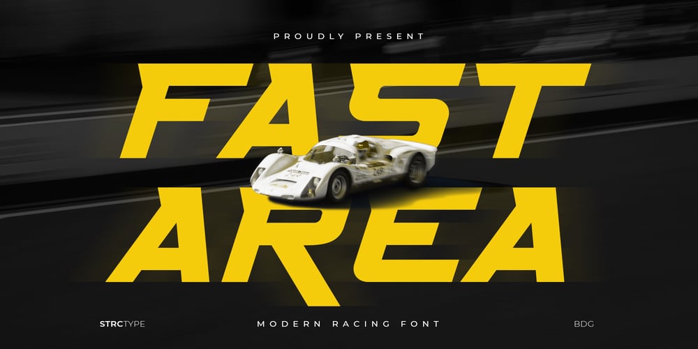 Fast Area font