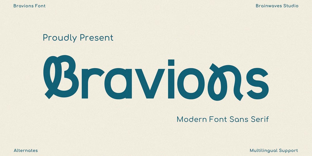 Bravions font