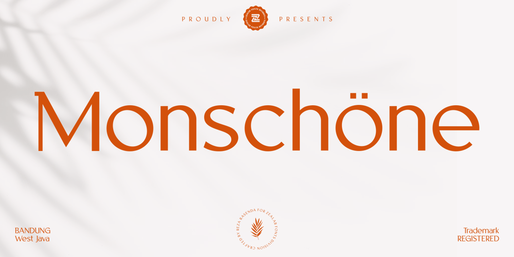 Monschone font