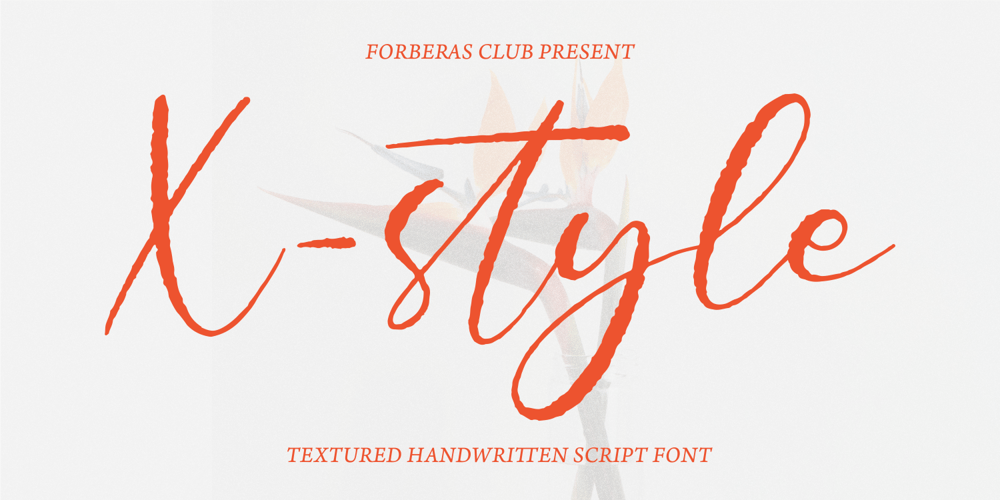 X Style font