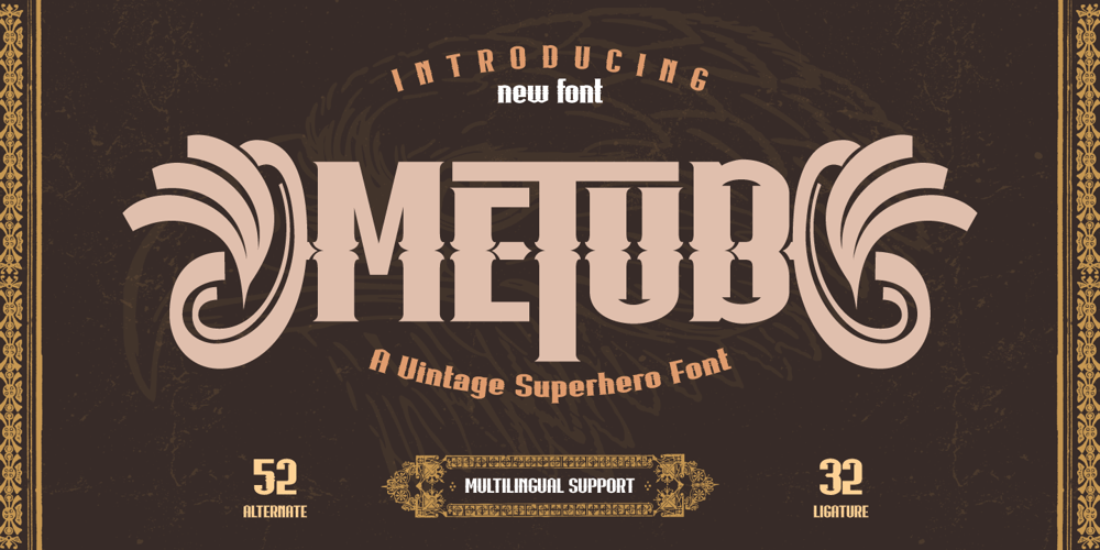 Metub font