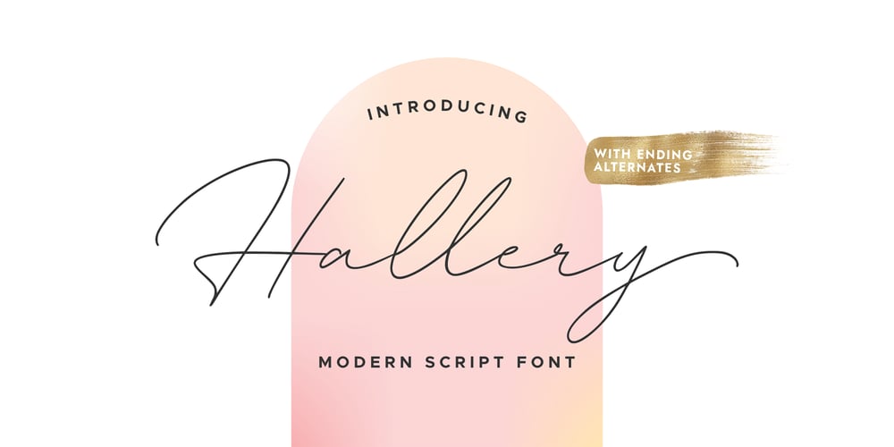 Hallery font
