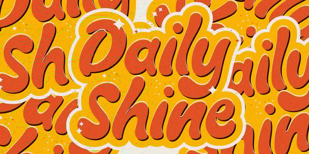 Daily Shine font