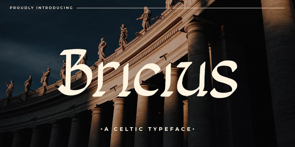 Bricius font