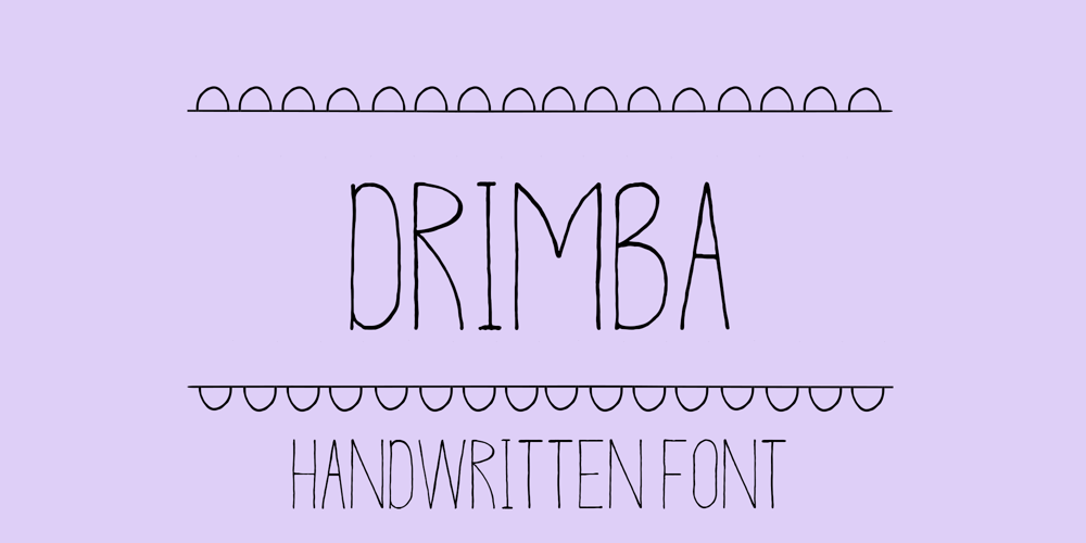 Drimba font