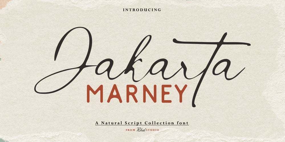 Jakarta Marney Sans font