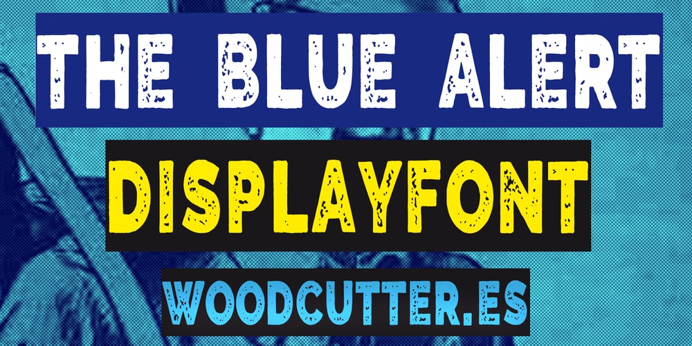 The Blue Alert font