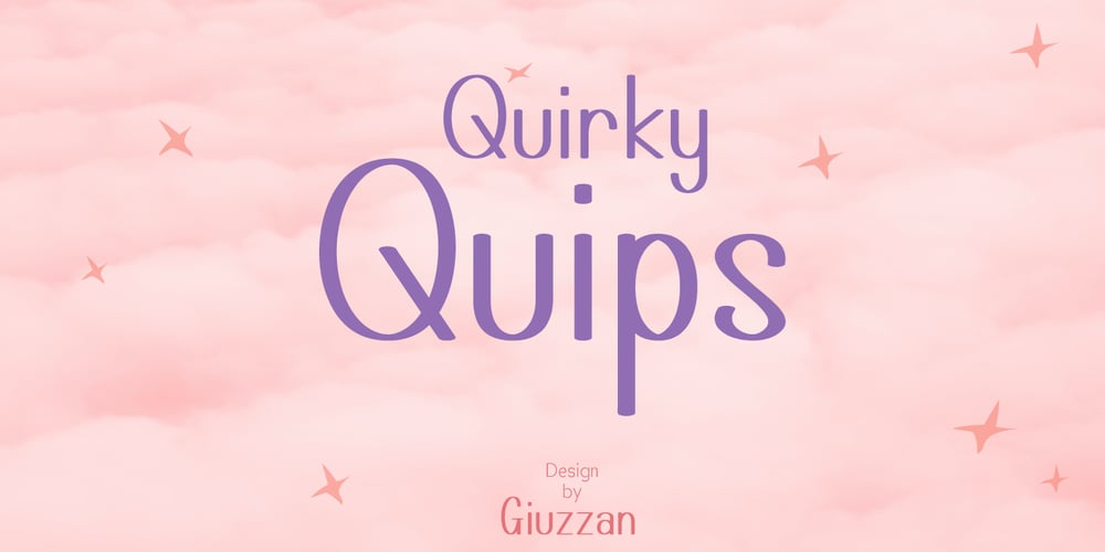 Quirky Quips font