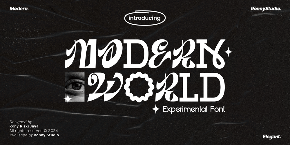 Modern World font