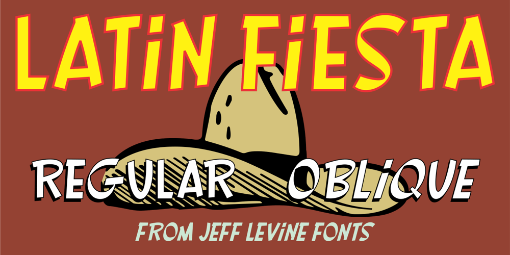Latin Fiesta JNL font