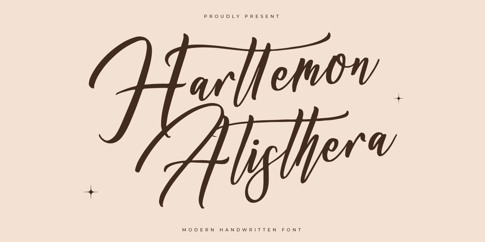Harttemon Alisthera font
