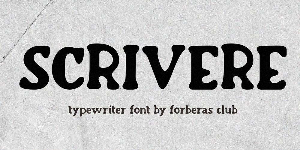 Scrivere font