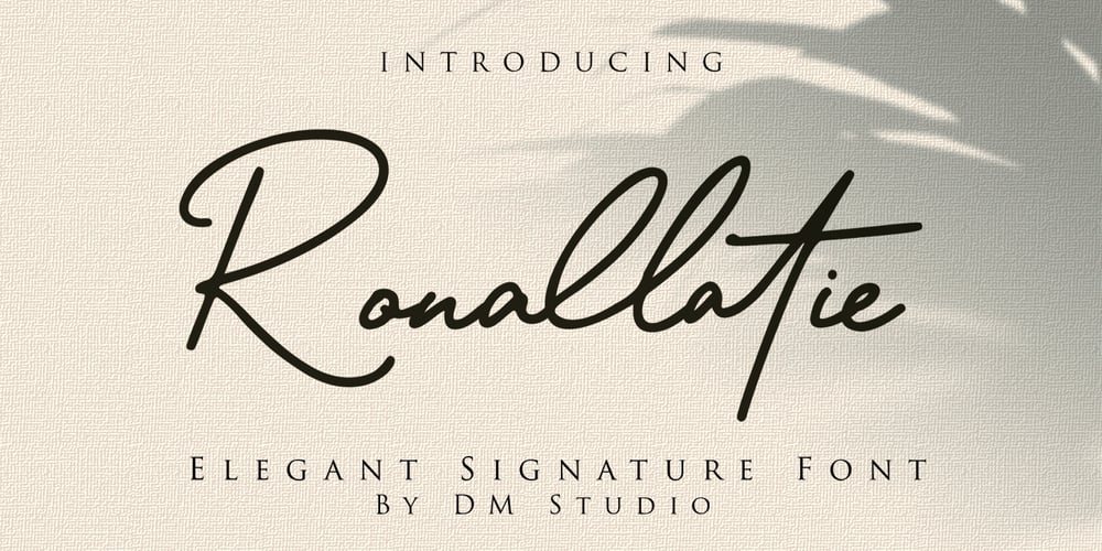 Ronalltie font