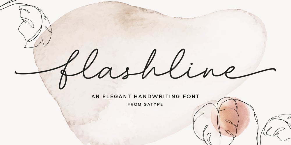 Flashline font