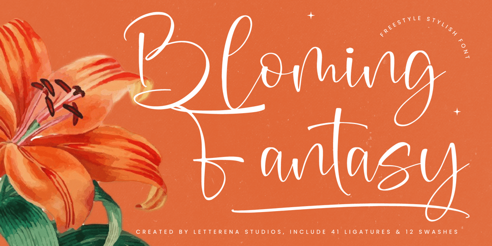 Bloming Fantasy font