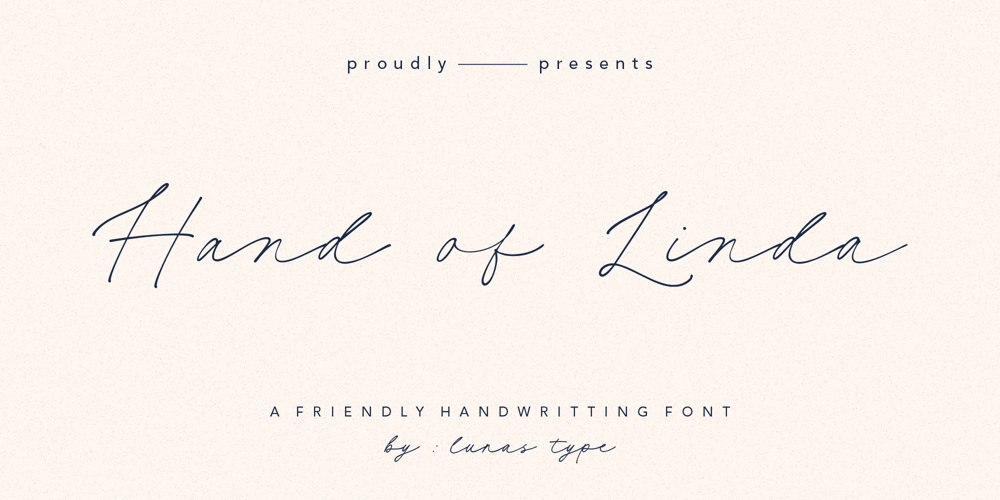 Hand of Linda font