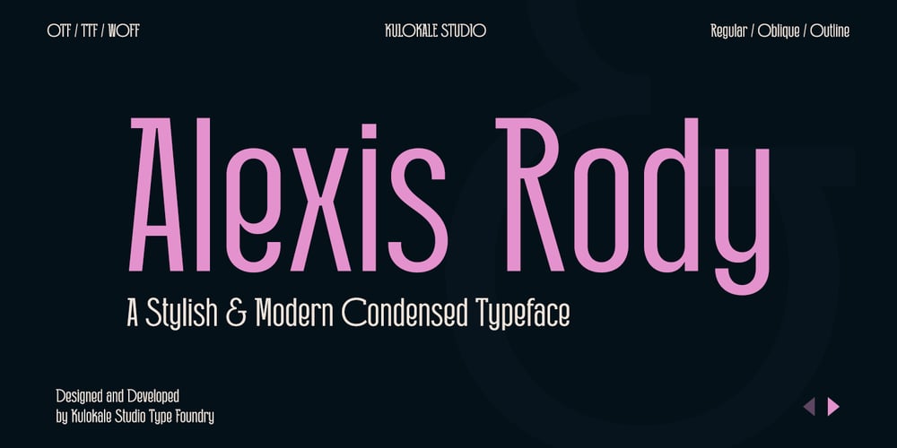 Alexis Rody font