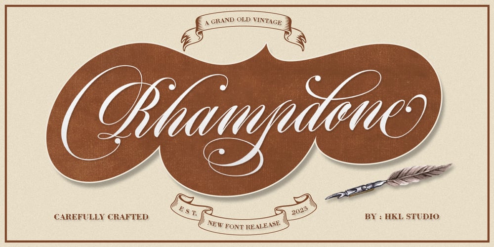 Rhampdone Script font