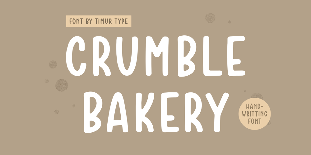Crumble Bakery font