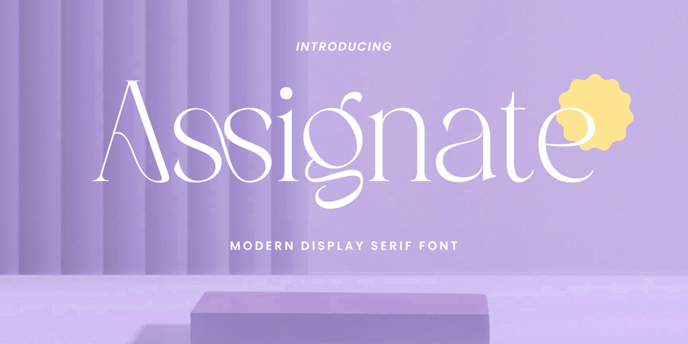 Assignate font