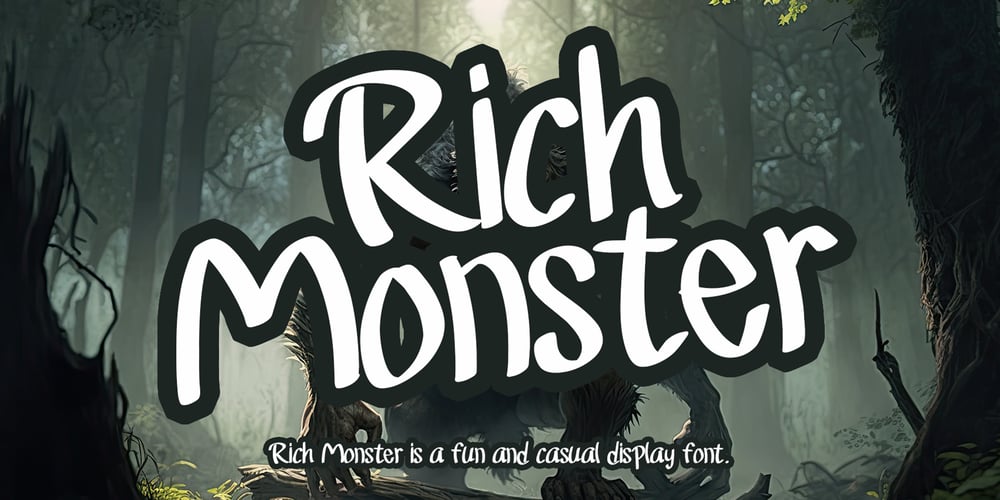 Rich Monster font
