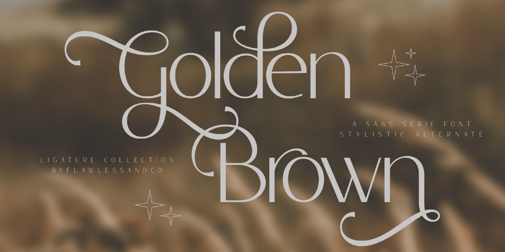 Golden Brown font