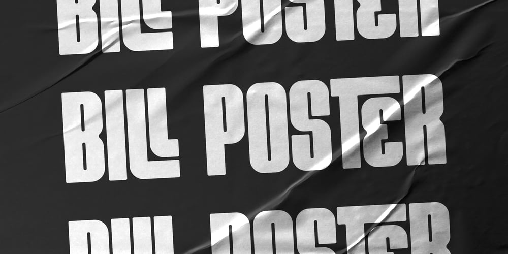 Bill Poster font