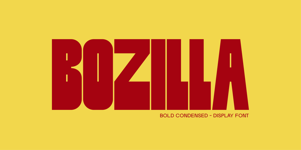 Bozilla font