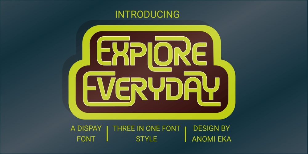 Explore Everyday font