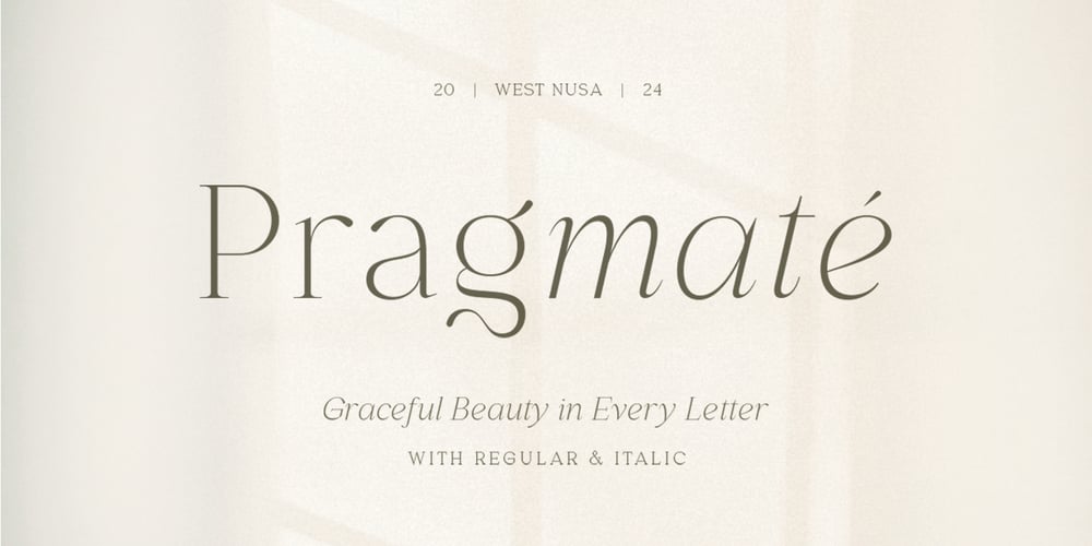 Pragmate font