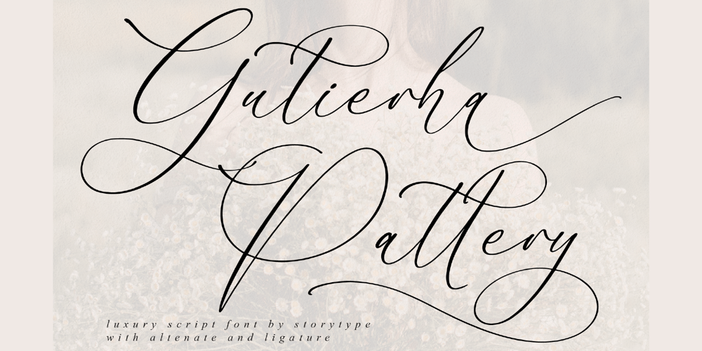 Gutierha Pattery font