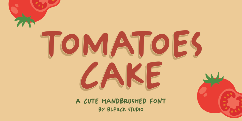 Tomatoes Cake font
