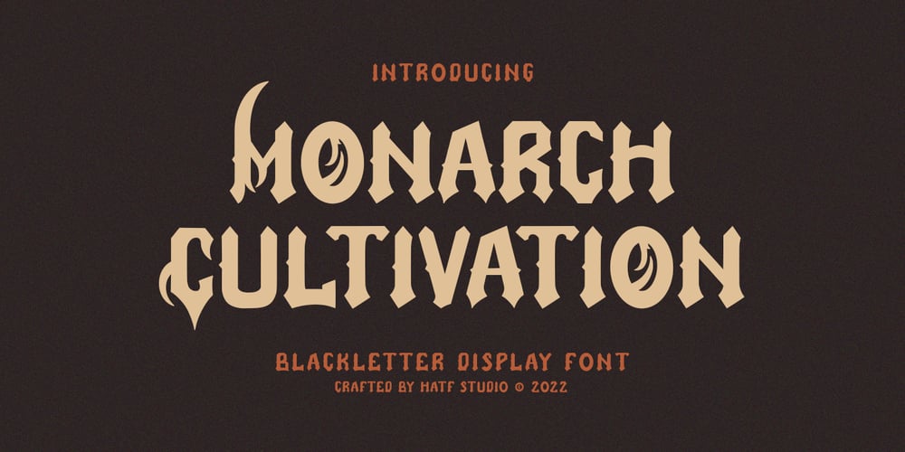 Monarch Cultivation font
