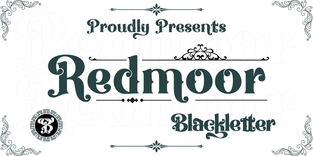 Redmoor font