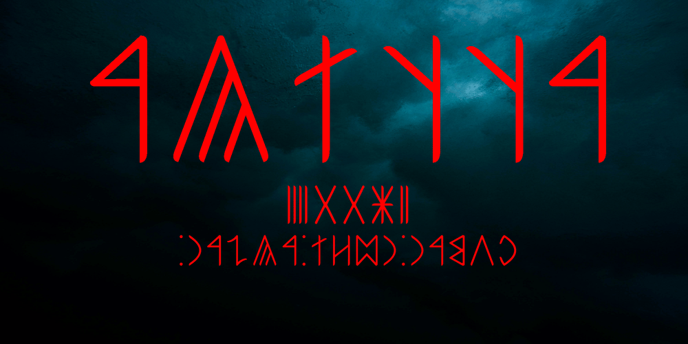 Hungarian Runic Rovas Family font