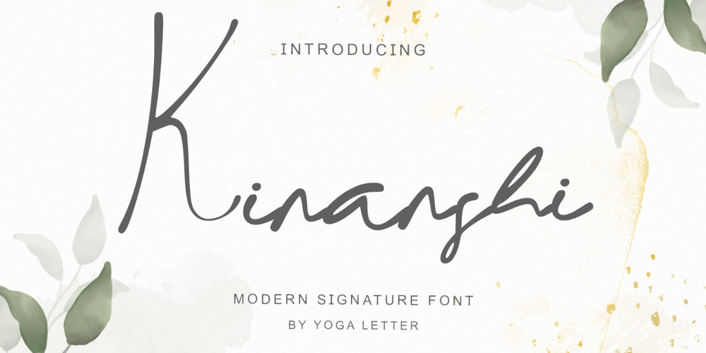 Kinanshi font