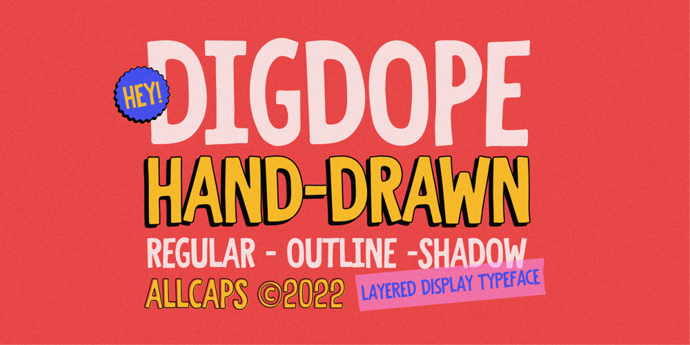 Digdope font