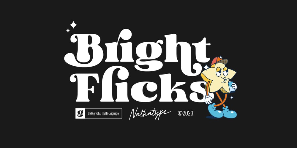 Bright Flicks font