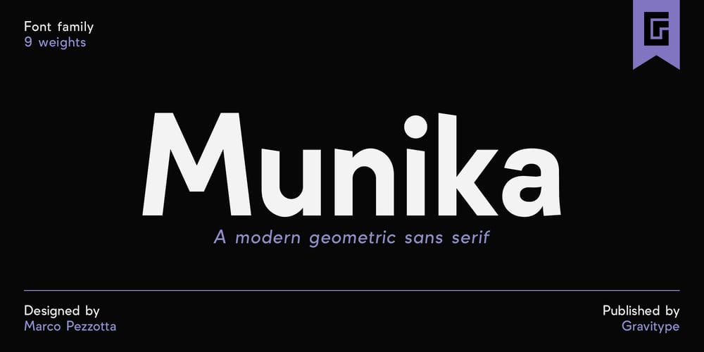 Munika font