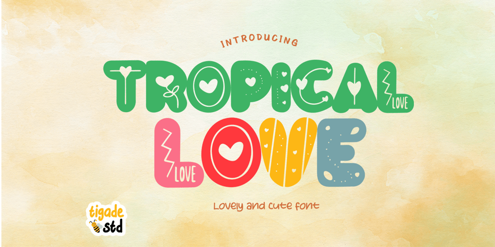 Tropical Love font