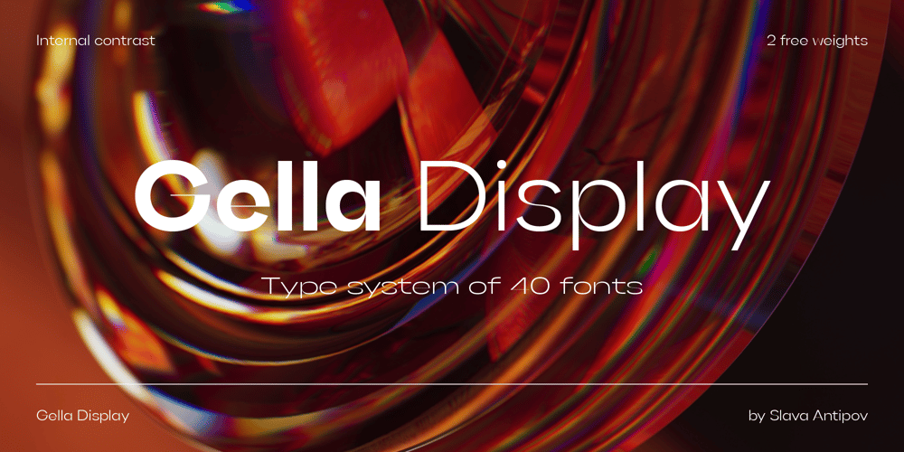 Gella Display font