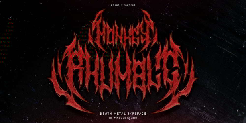Monkey Rhumble Metal font