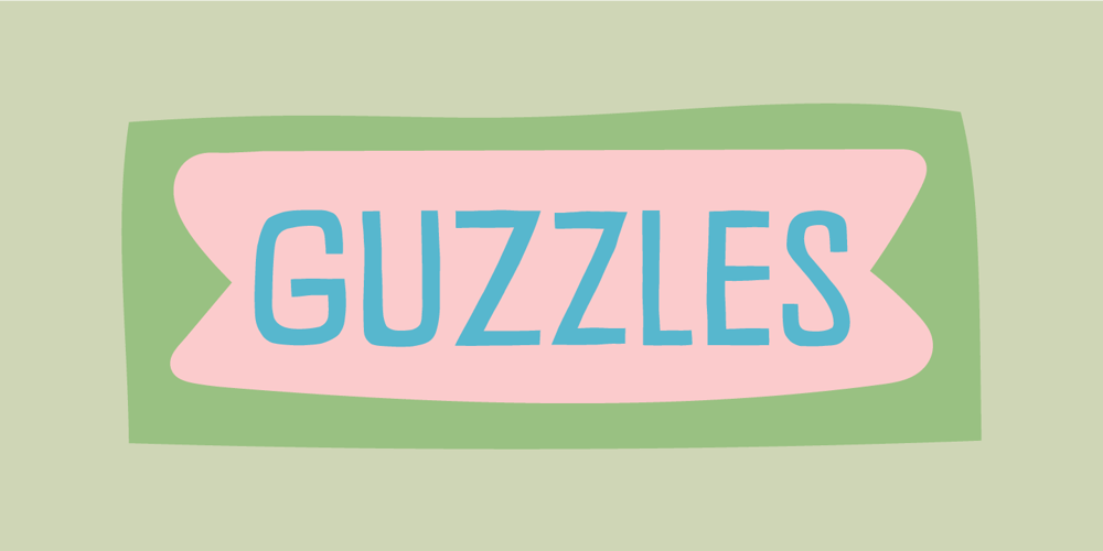 Guzzles font
