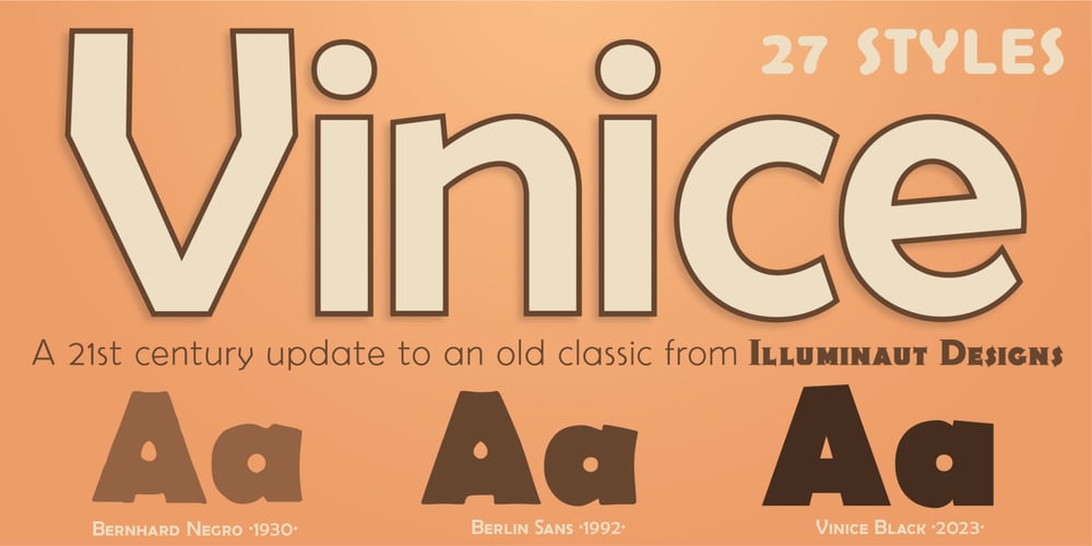 Vinice font