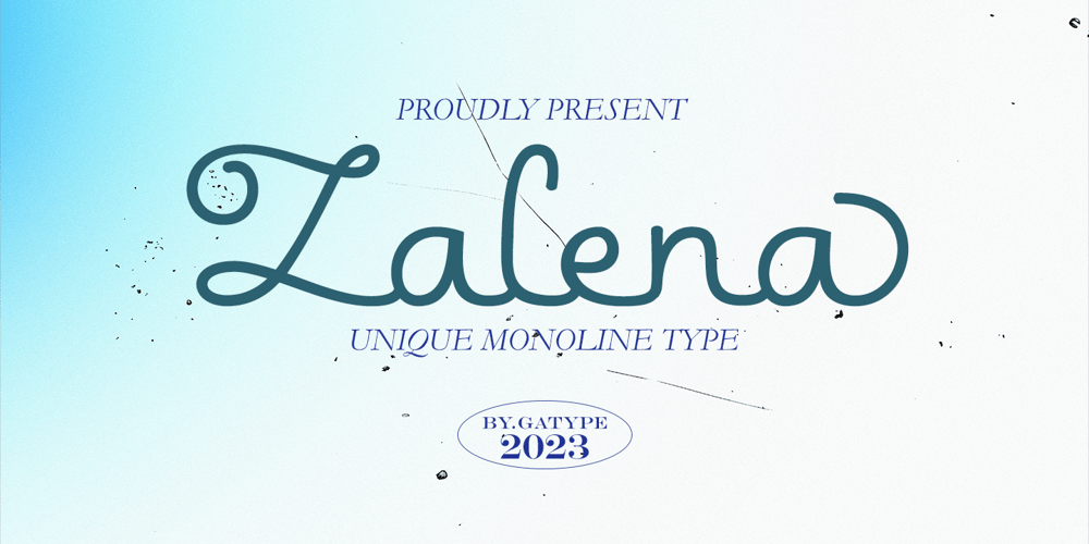 Zalena font