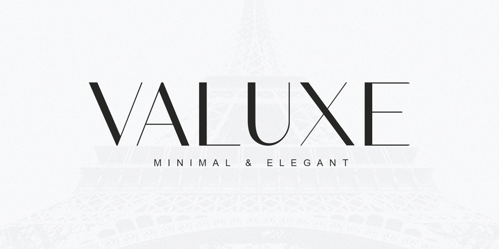Valuxe font