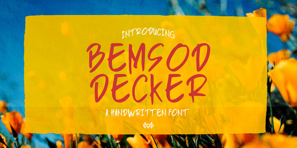 Bemsod Decker font